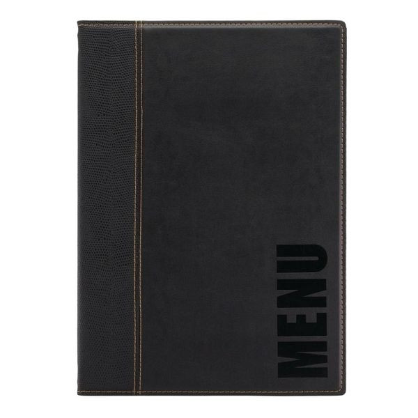 Dossier de menu Securit noir A4, H713