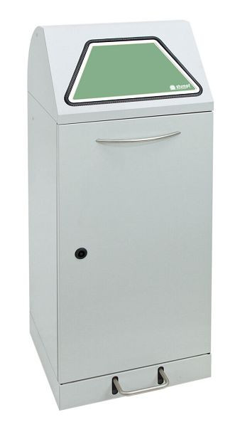 tri des déchets contondants Modul-Vario 75, gris clair, système ProSlide, 75 litres, levier à pédale, 625-075-1-1-735