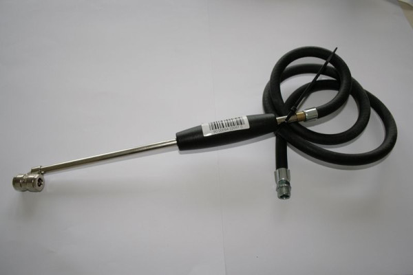 Tuyau ELMAG GI (1 mètre) complet avec double connecteur pour gonfleurs de pneus professionnels modèles 60 GE et GE/CEE calibrés, 9402051