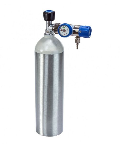 Ensemble complet d'oxygène MBS Medizintechnik - détendeur et bouteille de 2 litres - bouteille en aluminium, O2-option20alu