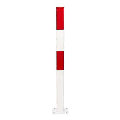 Poteau de barrière Schake en acier, plastifié, à cheviller, hauteur 1000 mm, 70 x 70 mm, 310822
