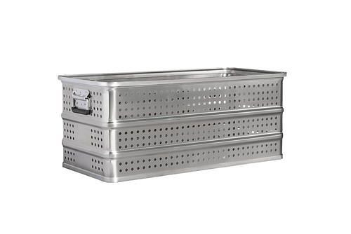 Boîte de transport DENIOS en aluminium, sans couvercle, taille 6-0, 305139