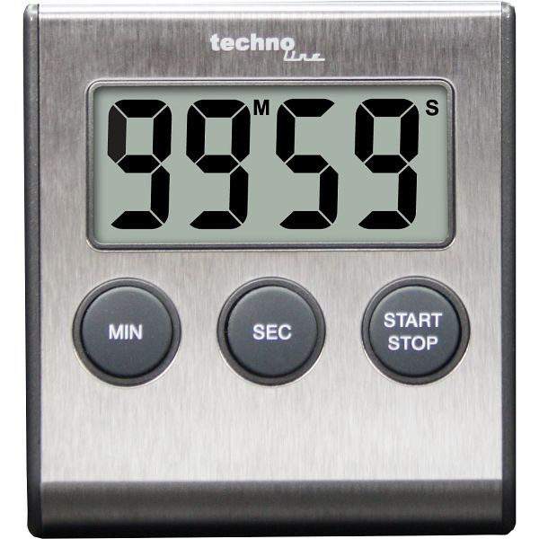 Réveil Technoline courte durée, dimensions : 64 x 70 x 18 mm, boîte 200