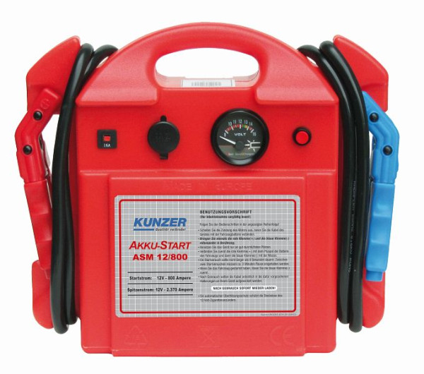 Kunzer démarreur à batterie portable 12V 2370/800A, ASM 12/800