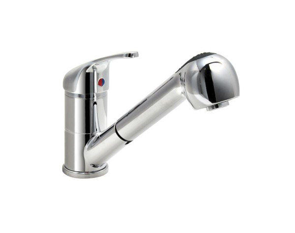 Mitigeur monotrou Saro avec raccord extractible modèle SILKE, 457-1005