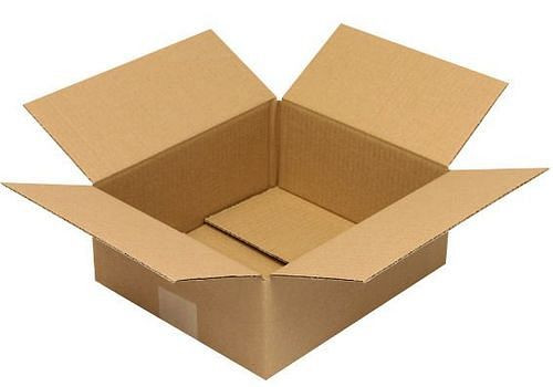 Boîte pliante en carton ondulé TransPak 1 paroi, dimensions intérieures 260 x 220 x 100 mm, qualité 1.20B, paquet de 50, 299232