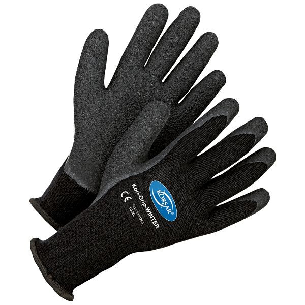 Korsar Kori-Grip hiver noir, paquet de 12 paires, taille: 10, 1351263010