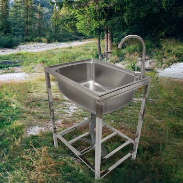 Évier de camping Monster, acier inoxydable, 28720
