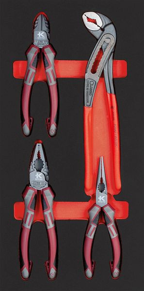 Jeu de pinces haute technologie Kraftwerk PRO LINE EVA, 4 pièces. Insert 20x40, 105.401.017