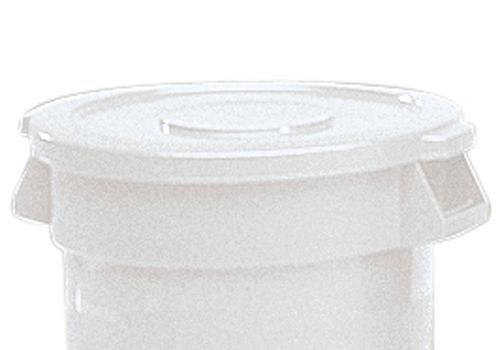 Couvercle DENIOS pour conteneurs multi-usages en polyéthylène (PE) d'un volume de 38 litres, blanc, 137-819