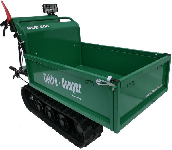 Plate-forme dumper chenille PowerPac AKKU vert, RDE500P