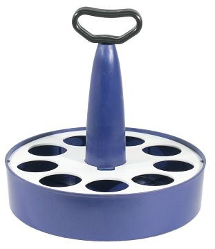 Porte-verre Contacto pour 9 verres en verre Ø 65 mm, 1254/009