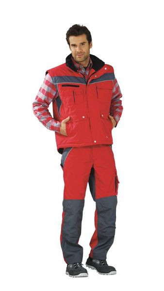 Gilet d'hiver Planam Plaline, rouge/ardoise, taille XS, 2587040