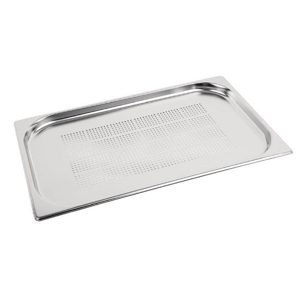 Conteneur Vogue GN inox 2cm GN1/1 perforé, K827