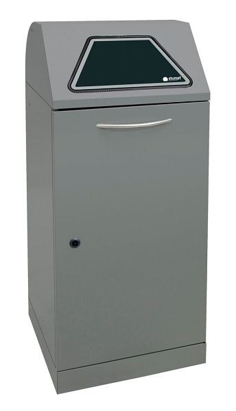tri des déchets contondants Modul-Vario 120, structure en aluminium gris, système ProSlide, 120 litres, 625-120-0-1-100