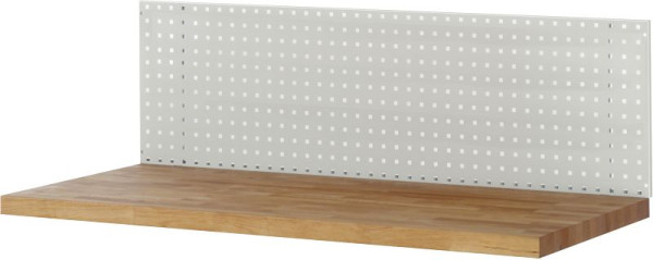 Plaque perforée RAU pour montage sur établi, 2500x15x450mm, 09-L2500DM.12