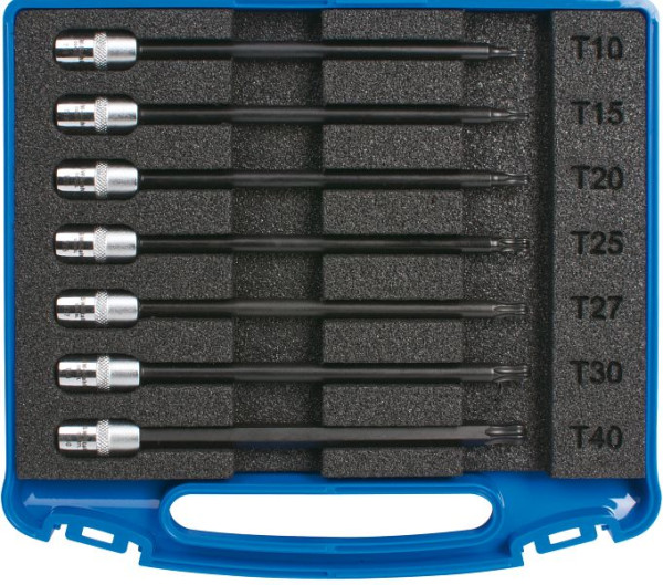 Embouts de tournevis SW-Stahl, 1/4", profil en T, T10-T40, avec tête sphérique, 7 pièces, 05450L