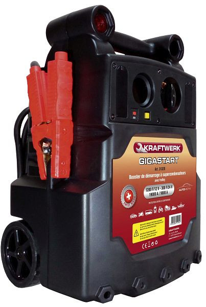 Booster de démarrage à super condensateur Kraftwerk Gigastart 12/24 V, 31320