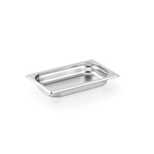 Vaiotec TOPLINE Récipient gastronorme GN 1/4 - 65 mm, acier inoxydable AISI 304, 26,5x16,2x6,5 cm, 10633