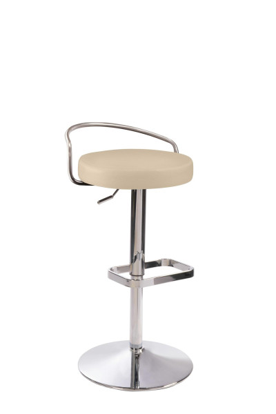 Mayer Sitzmöbel , structure chromée mate avec dossier, assise rembourrée, beige, 1201_26488