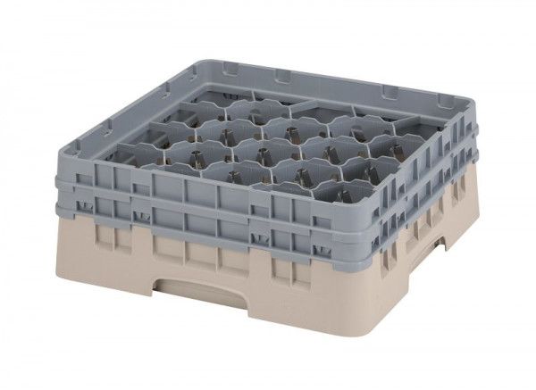 Panier de lavage Cambro 20 compartiments Camrack® 13,3 cm beige, lot de 4, 20S434184