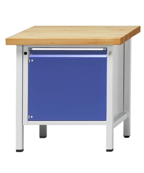 Établi d'armoire ANKE; 800 x 700 mm; RAL 7035/5010; 1 porte 540 mm