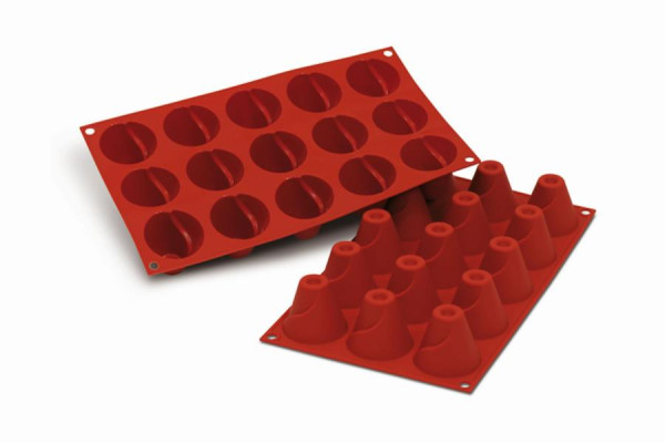 Moule à pâtisserie en silicone Schneider volcan, Ø 52,4 mm, hauteur 43,7 mm, 115088