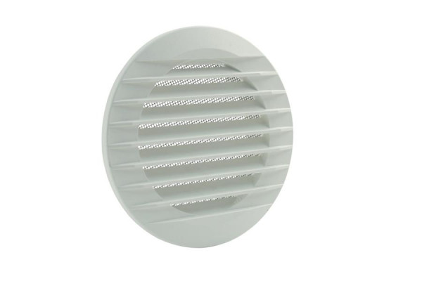 Grille de ventilation Marley 190x150mm ronde pour installation en tube blanc, 059488
