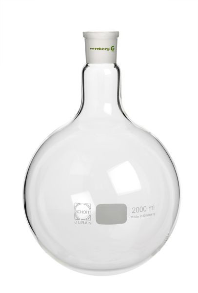 Ballon évaporateur rotatif Rettberg, 4000 ml, manchon NS 29/32, centré, rond, verre borosilicaté 3.3, 137002400