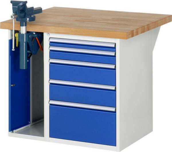 Etabli RAU série 7000 - modèle 7511-2, L1000 x P900 x H890 mm, base système L1000 x P850 x H850 mm, 03-7511A2-109B4M.11