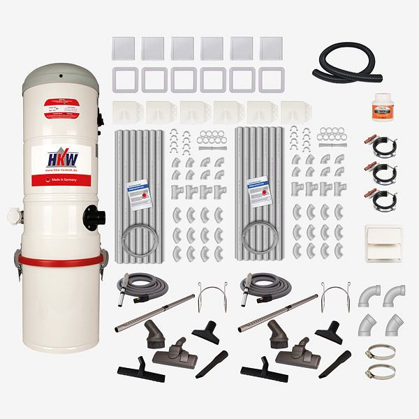 Kit complet HKW MEDIUM 1 - 6 douilles d'aspiration, tuyau d'aspiration 6 m, 2200306