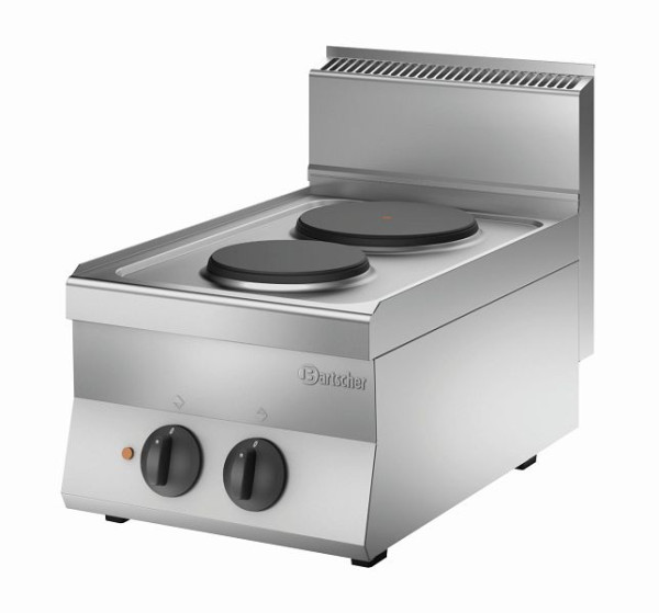 Cuisinière électrique Bartscher 650, B400, 2 plaques, appareil de table, 115005