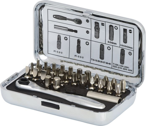 KS Tools Jeu d'embouts 1/4" CHROMEplus, 31 pièces, 918.4600