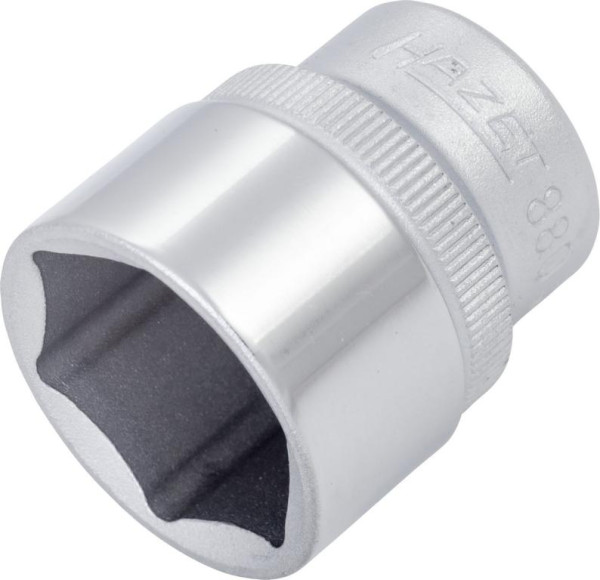 Douille Hazet, hexagonale, carré creux 10 mm (3/8"), 21 mm, moleté, 880-21