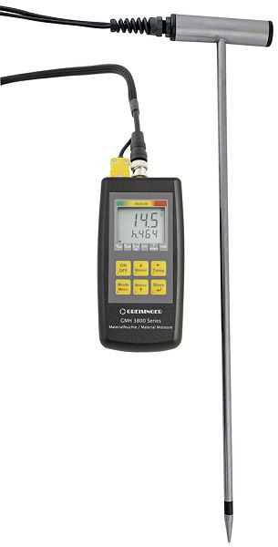 Appareil de mesure de l'humidité du foin et de la paille Greisinger BaleCheck 200-1500 avec mesure de température intégrée, longueur du capteur : 1500 mm, 607146