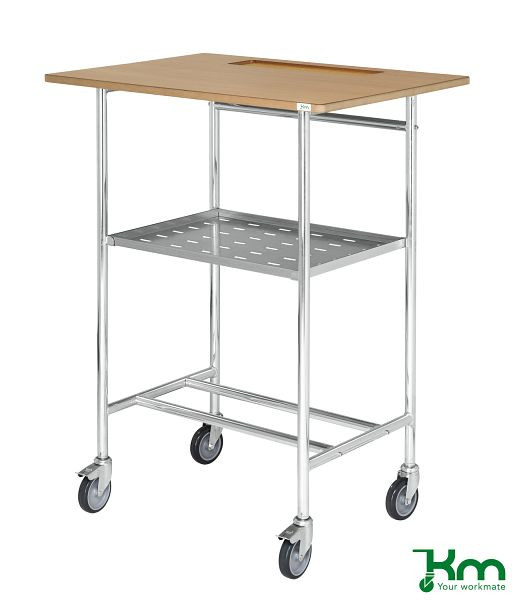 Bureau à roulettes Kongamek, étagère intermédiaire, KM155-1