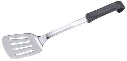 Spatule contacto perforée 35 cm série BUFFET NOIR, 8945/350