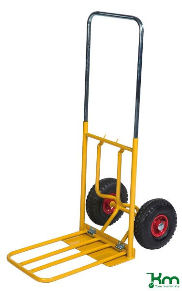 Kongamek Baggage & Sack Truck 800 x 430 x 1150 mm Jaune 2 Roulettes Fixes KM102