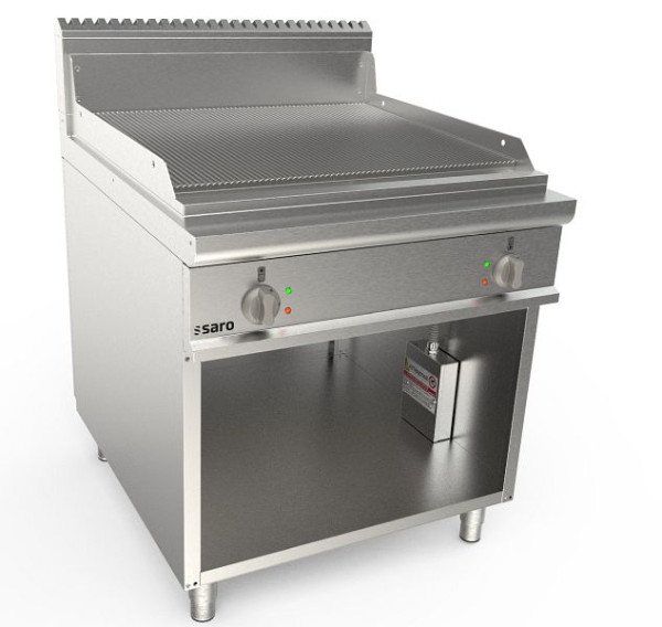Plaque de cuisson électrique Saro support large 800 mm rainuré LQ, 423-8740