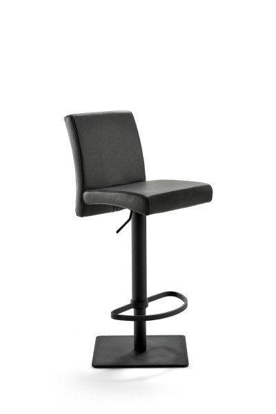 Mayer Sitzmöbel , structure thermolaquée noire, coque d'assise rembourrée, hauteur d'assise 53 - 79 cm, noir, 1286_03_81007