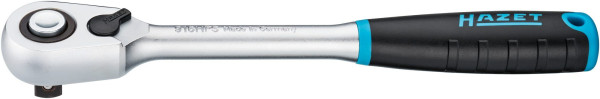 Cliquet réversible à dents fines Hazet HiPer, verrouillage de sécurité, carré plein 12,5 mm (1/2 pouce), 916HPS