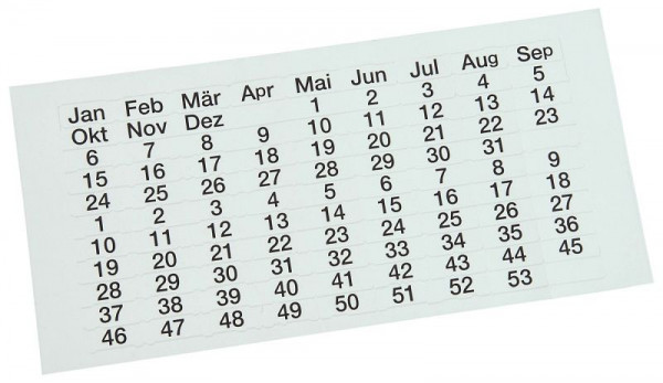 Étiquettes transparentes Eichner pour tableaux de planification des reçus, 9219-02222