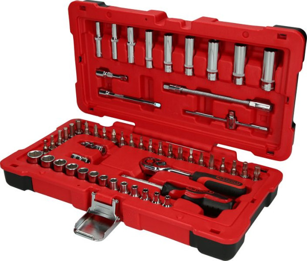 KS Tools Jeu de clés à douilles 1/4" CHROMEplus, 54 pièces, 958.0654