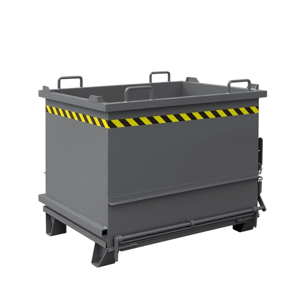Conteneur de matériaux de construction industriels Eichinger avec fond rabattable, 1000 kg, 300 litres gris anthracite, 20350400000096