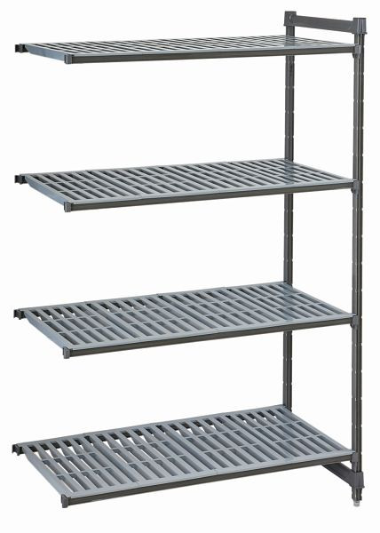 Cambro Camshelving® Basics Niveau de culture 4V 18X42X64 Graphite mat, CBA184264V4580