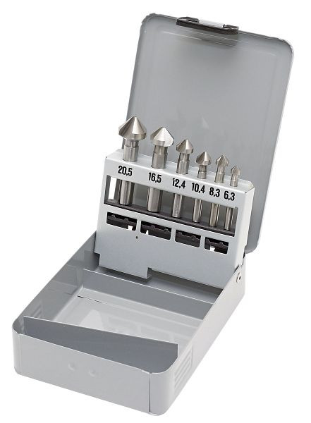 Jeu de fraises en 6 parties pour centrale électrique 90 ° HSS-E Co5, 18200