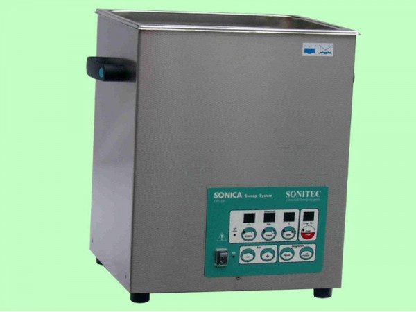 Bain compact à ultrasons SONITEC 9,5 litres, température de contrôle : jusqu'à 70°C, 3300EP