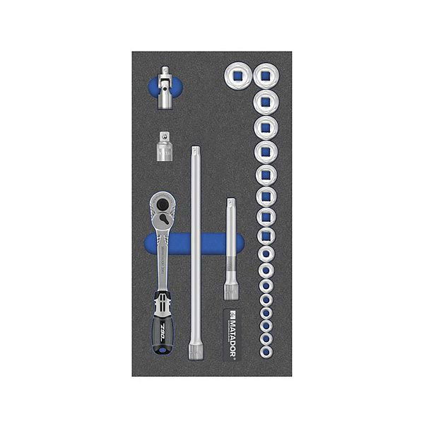 Module d'outils MATADOR : clé à douille 10 (3/8), 1/3 : 390 x 193 mm, poids : 1450 g, 8164 1301