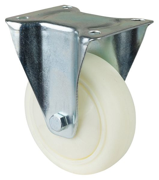 Rouleau de transport BS rollers, rouleau fixe, largeur de roue 50 mm, roue Ø 150 mm, capacité de charge 300 kg, bande de roulement/corps de roue en plastique, roulement à billes, L410.B15.151