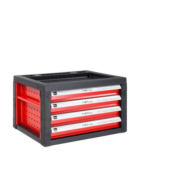 Accessoire Metra, boîte à outils sur chariot à outils, rouge, 10346